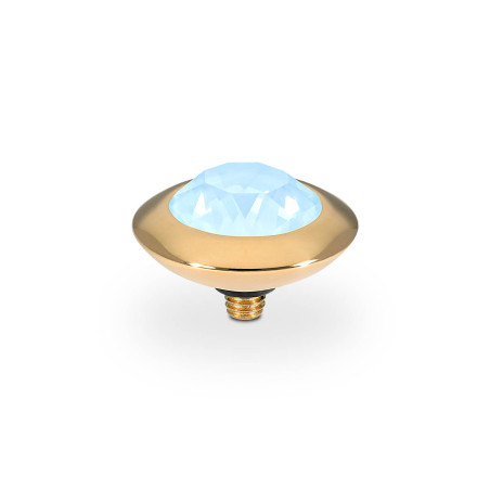 Element stalowy do pierścionka QUDO Tondo kamień w kolorze Crystal Sky Ignite