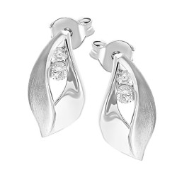 Komplet biżuterii kolczyki i wisiorek łezka z cyrkoniami, srebro 925