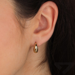 Kolczyki złote kółka blaszki próba 375