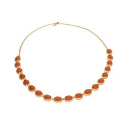 Złoty Naszyjnik z Koralami Jubilerskimi - JubilerSezam.pl