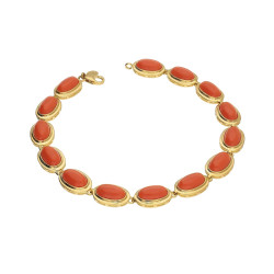 Złota Bransoletka z Koralami - JubilerSezam.pl