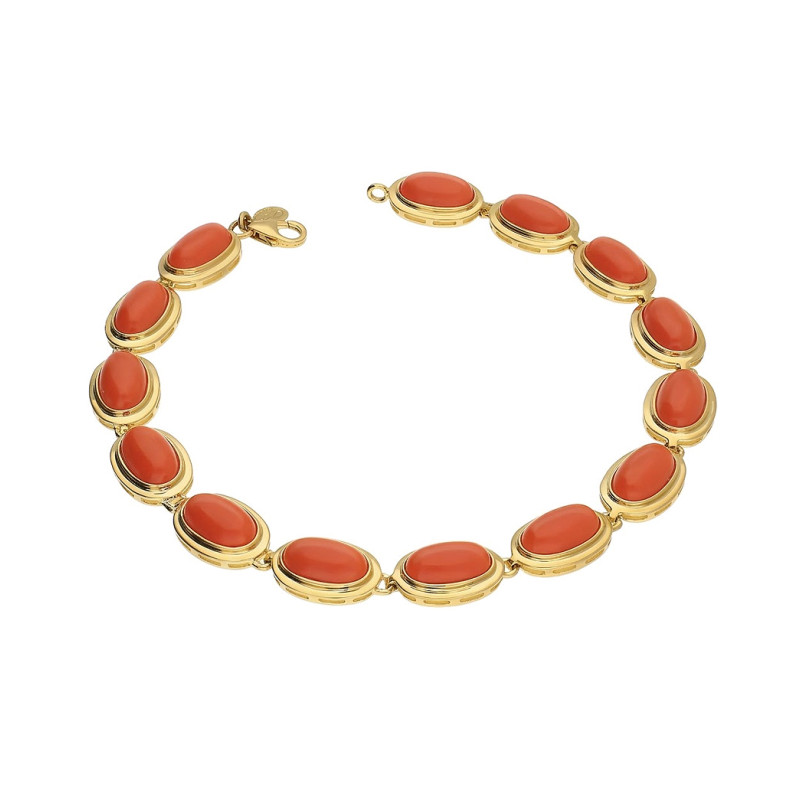 Złota Bransoletka z Koralami - JubilerSezam.pl