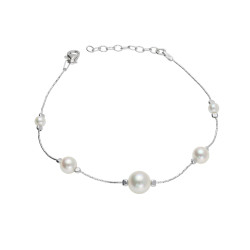 Srebrna Bransoletka z Perłami - JubilerSezam.pl