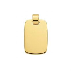 Pozłacana Zawieszka Srebrna Blaszka Pr. 925 - JubilerSezam.pl