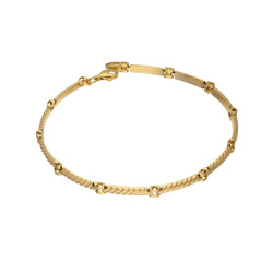 Złota Bransoleta Pałki i Ramki - JubilerSezam.pl