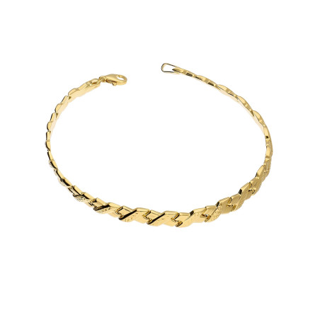 Złota Bransoletka z Motywem X - JubilerSezam.pl