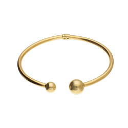 Złota Bransoletka Bangla z Kulami pr. 375 - JubilerSezam.pl