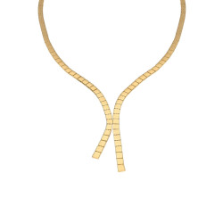 Złoty Naszyjnik Krawatka z Blaszkami - JubilerSezam.pl