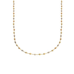 Złoty Naszyjnik z Kulami Trzy Kolory Złota - JubilerSezam.pl