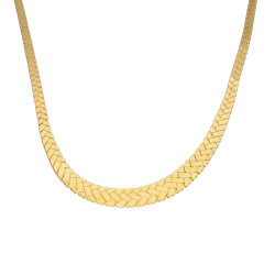 Złoty Naszyjnik Zygzak - Geometryczny Design - JubilerSezam.pl