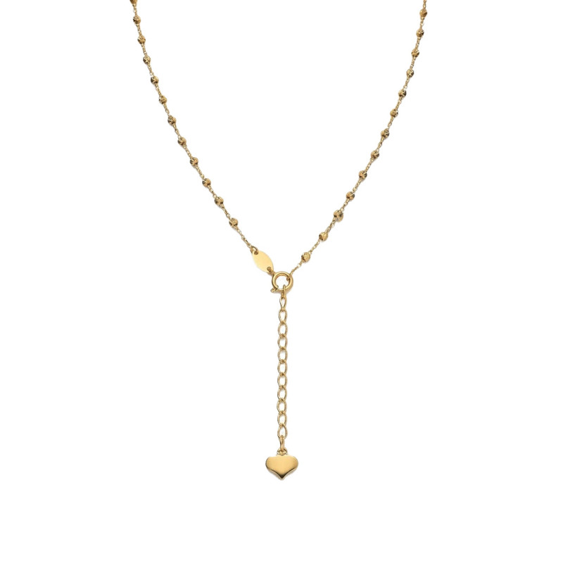 Złoty Naszyjnik z Grawerowanymi Kulkami pr. 375 - JubilerSezam.pl