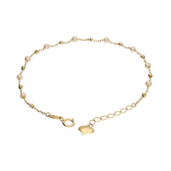 Złota Bransoletka z Perłami Ślubna - JubilerSezam.pl