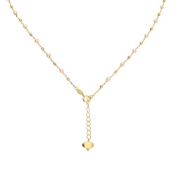 Złoty Naszyjnik z Perłami Ślubny pr.585 - JubilerSezam.pl