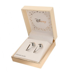 Kolczyki srebrne dla dziewczynki kółka z Myszką Minnie