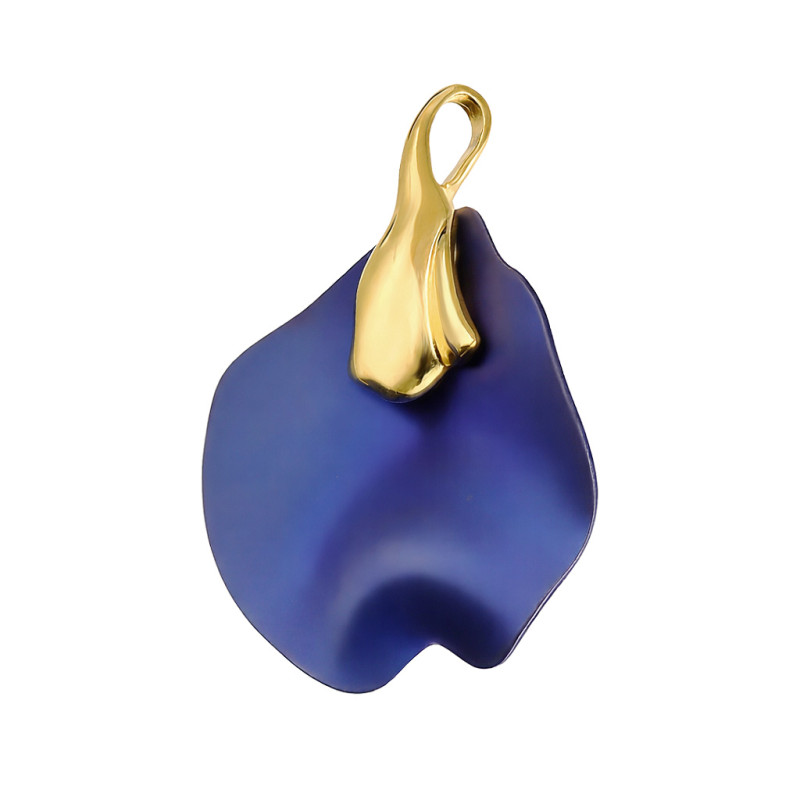 Pozłacana Zawieszka Kalia z Tytanem Szafirowym - JubilerSezam.pl