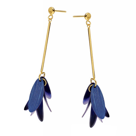 Pozłacane kolczyki tytanowe kwiaty - JubilerSezam.pl