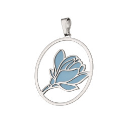 Srebrna Zawieszka Róża z Tytanem - JubilerSezam.pl