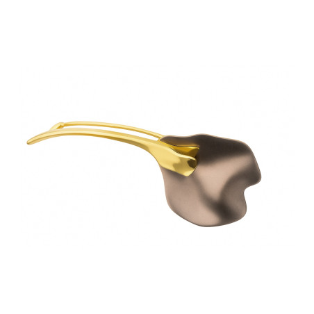 Broszka pozłacana tytanowa kalia