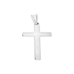 Krzyżyk srebrny z kwadratowymi ramionami