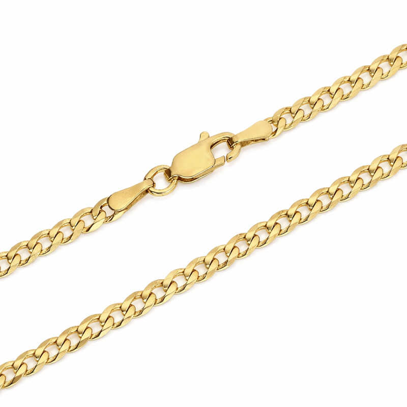 Łańcuszek pancerka 3 mm ,srebro 925 koloru złotego