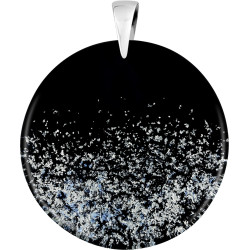 Wisior ze szkła Murano Spolvero, koluszko ze srebra 925