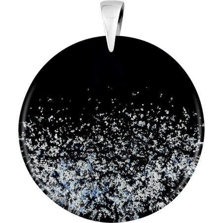 Wisior ze szkła Murano Spolvero, koluszko ze srebra 925