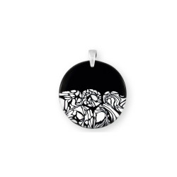 Wisiorek PALAZZO ze szkła Murano, koluszko ze srebra 925