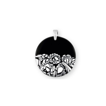 Wisiorek PALAZZO ze szkła Murano, koluszko ze srebra 925