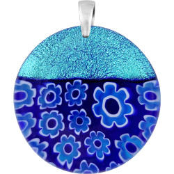 Wisiorek CAPITO ze szkła Murano, koluszko ze srebra 925