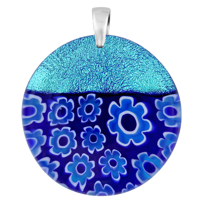 Wisiorek CAPITO ze szkła Murano, koluszko ze srebra 925