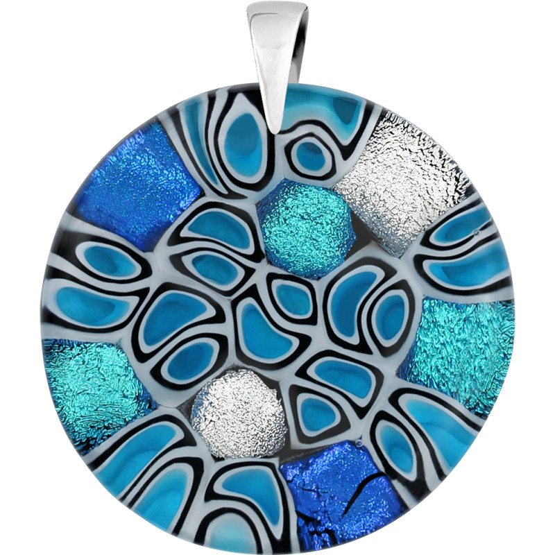 Wisior PALLONCINI ze szkła Murano, koluszko ze srebra 925