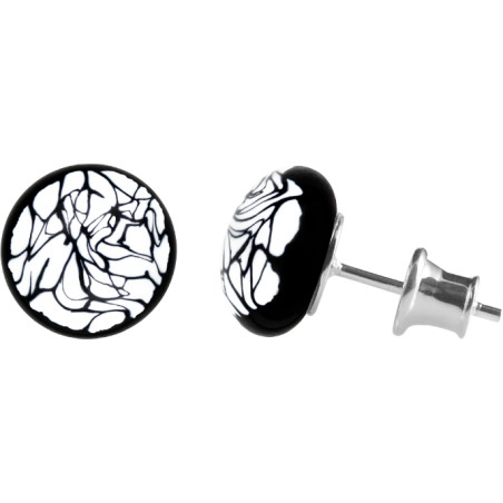 Kolczykize szkła Murano PALAZZO, srebro 925