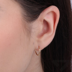 Kolczyki kółka szarniry 12 mm, złoto próba 375