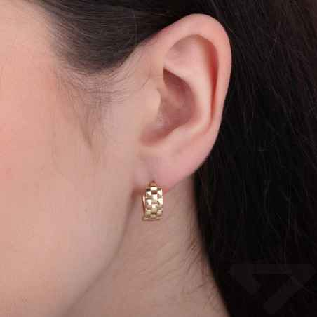 Kolczyki kółka 13 mm, złoto 585