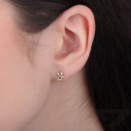 Kolczyki złote misie, próba 585