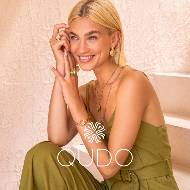 Pierścionek stalowy QUDO TIVOLA Unica z kamieniem w kolorze Crystal Agave Ignite