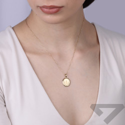 Medalik złoty z sercem Pana Jezusa, próba 585