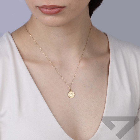 Medalik złoty Benedyktyński, próba 585