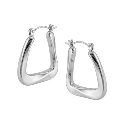 Kolczyki stalowe trójkąt obły