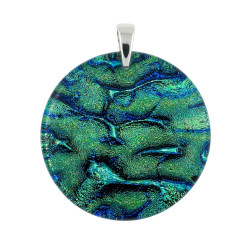 Wisior  ACCADEMIA ze szkła Murano, koluszko ze srebra 925