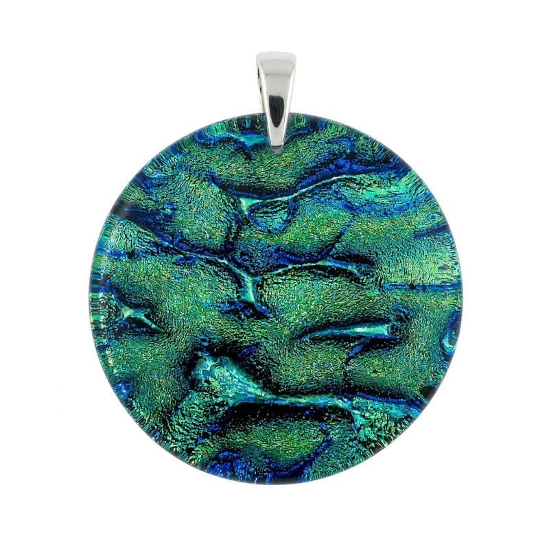 Wisior  ACCADEMIA ze szkła Murano, koluszko ze srebra 925