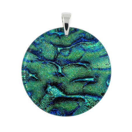 Wisior  ACCADEMIA ze szkła Murano, koluszko ze srebra 925