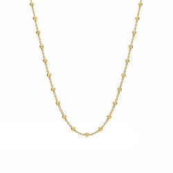 Złoty Naszyjnik z Grawerowanymi Kulkami pr. 375 - JubilerSezam.pl