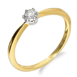 Pierścionek zaręczynowy z białego złota z diamentem 1 ct - JubilerSezam.pl