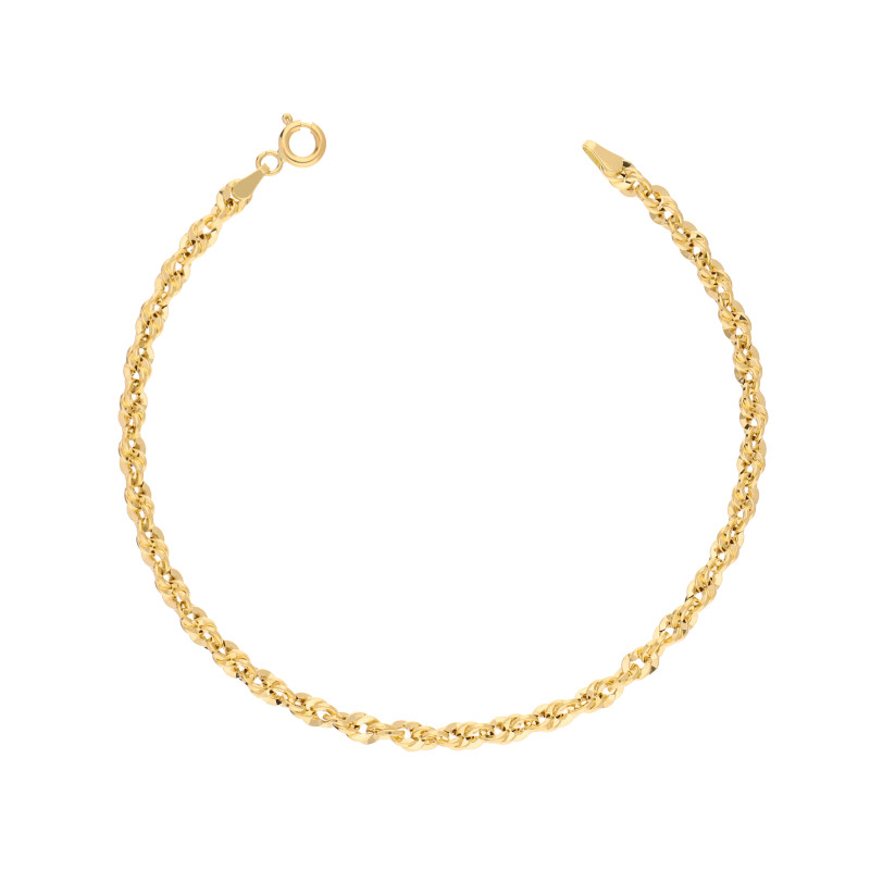 Złoty łańcuszek skrętka pr. 585 - JubilerSezam.pl