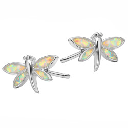 Kolczyki srebrne ważki próba 925