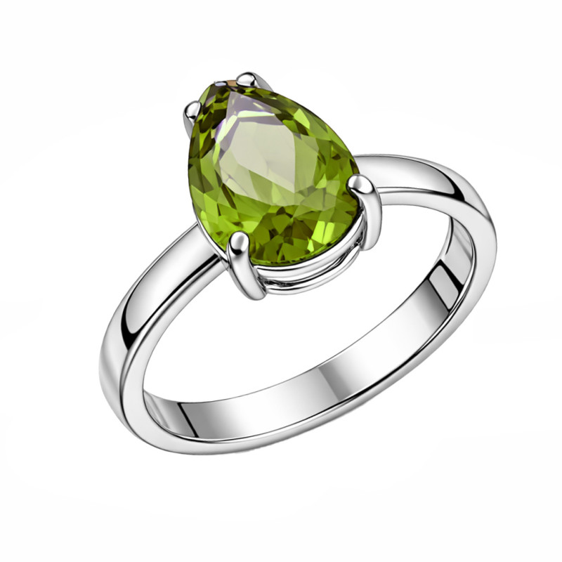 Pierścionek srebrny 925 z zultanitem jubilerskim zmieniającym barwę