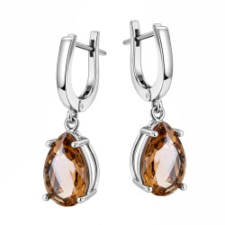 Komplet biżuterii kolczyki i wisiorek z zultanitem jubilerskim