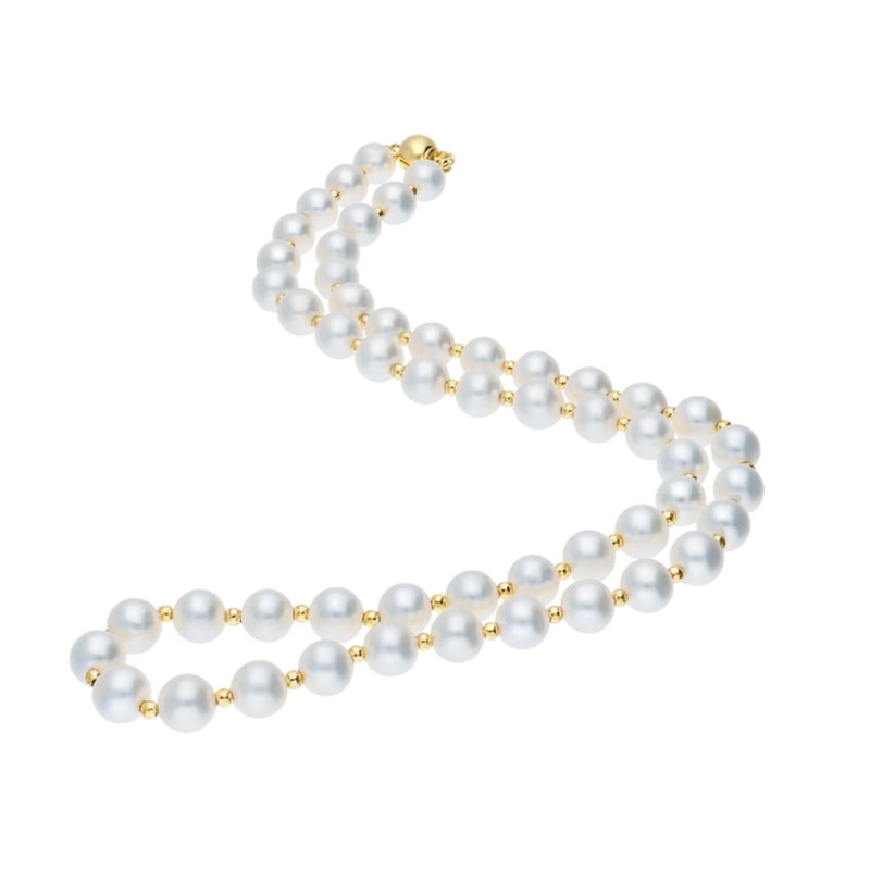 Naszyjnik z perłami zaprezentowany na finalistce Miss Polski 2025 Julii Antoszkiewicz