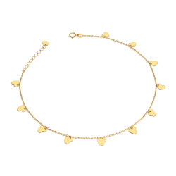 Złota Bransoletka z Sercami pr. 375 - JubilerSezam.pl